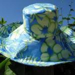 Wide Brim Sunhat in Blue Gr..